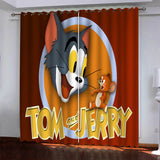 Load image into Gallery viewer, Tom and Jerry Curtains Pattern Blackout Window Drapes