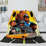 Carica l&#39;immagine nel visualizzatore Galleria, Tupac Amaru Shakur Coperta in pile di flanella Coperta trapuntata per cosplay