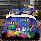 Carica l&#39;immagine nel visualizzatore Galleria, Set biancheria da letto Unikitty Copripiumino trapuntato Set biancheria da letto Regalo di compleanno per bambini