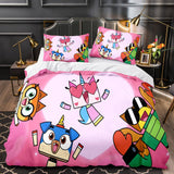 Carica l&#39;immagine nel visualizzatore Galleria, Set biancheria da letto Unikitty Copripiumino trapuntato Set biancheria da letto Regalo di compleanno per bambini