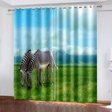 Load image into Gallery viewer, Zebra Curtains Blackout Window Drapes