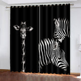 Load image into Gallery viewer, Zebra Curtains Blackout Window Drapes