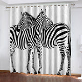 Load image into Gallery viewer, Zebra Curtains Blackout Window Drapes